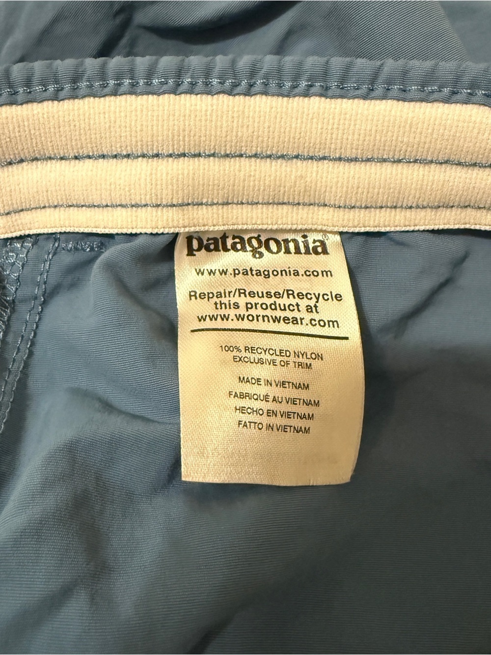 🦋 Patagonia| Women’s Baggies 5” Shorts XXS Pigeon Blue Recycled Nylon Hiking - Picture 6 of 8